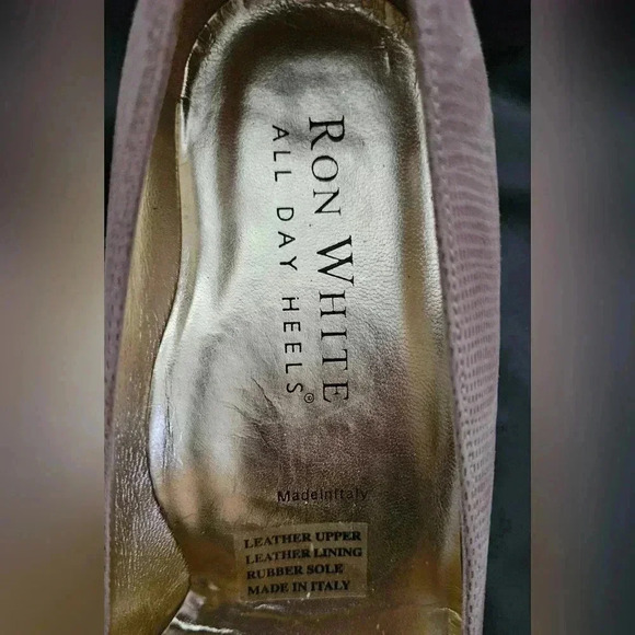 Ron White Luxury All  Day Heel Pump Pale Beige Size 6/6.5 US 361/2 euro - Picture 5 of 8